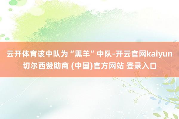云开体育该中队为“黑羊”中队-开云官网kaiyun切尔西赞助商 (中国)官方网站 登录入口