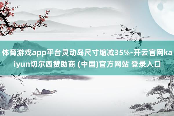 体育游戏app平台灵动岛尺寸缩减35%-开云官网kaiyun切尔西赞助商 (中国)官方网站 登录入口